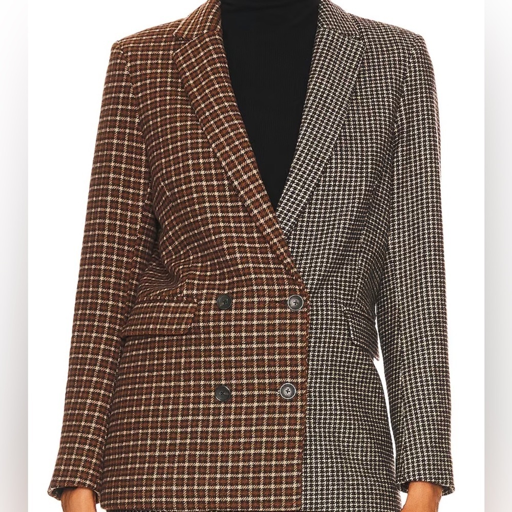 Rails Cody Mixed Mini Check Blazer NWT - image 1